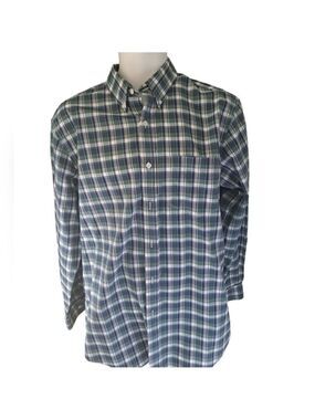 Men's L.L. BEAN Plaid long sleeve shirt cotton button down casual traditional M